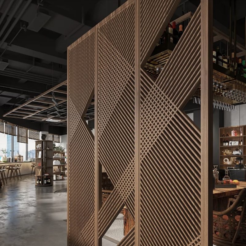 Lattice Wood panel