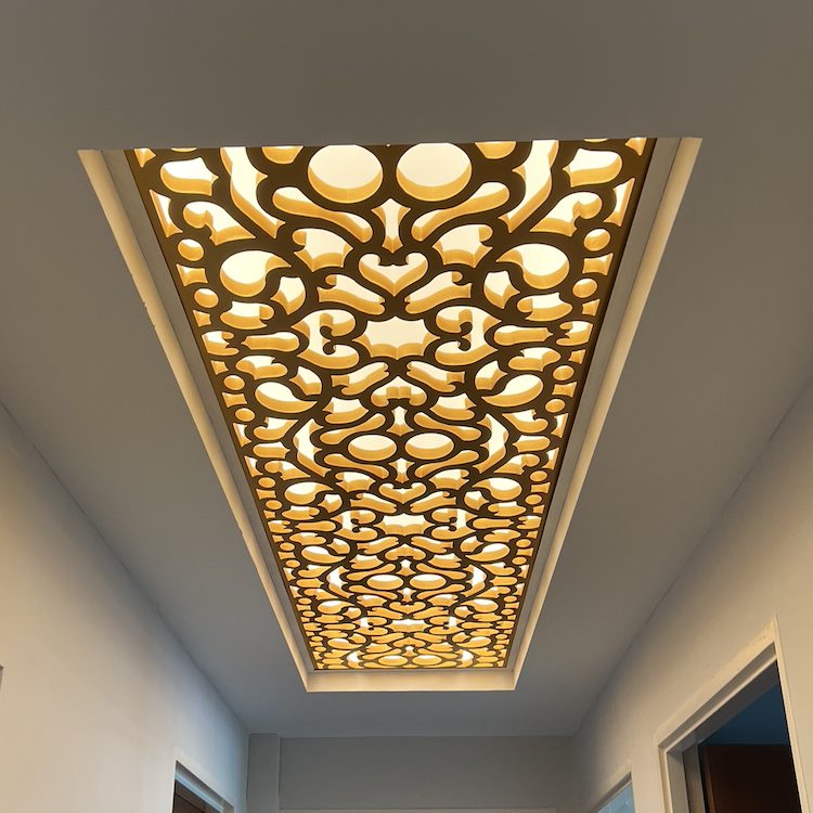 PVC Lattice panel false ceiling