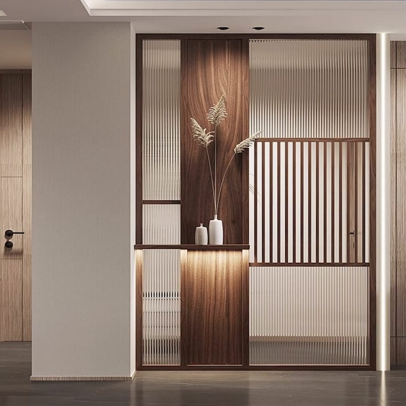 Wood lattice panel